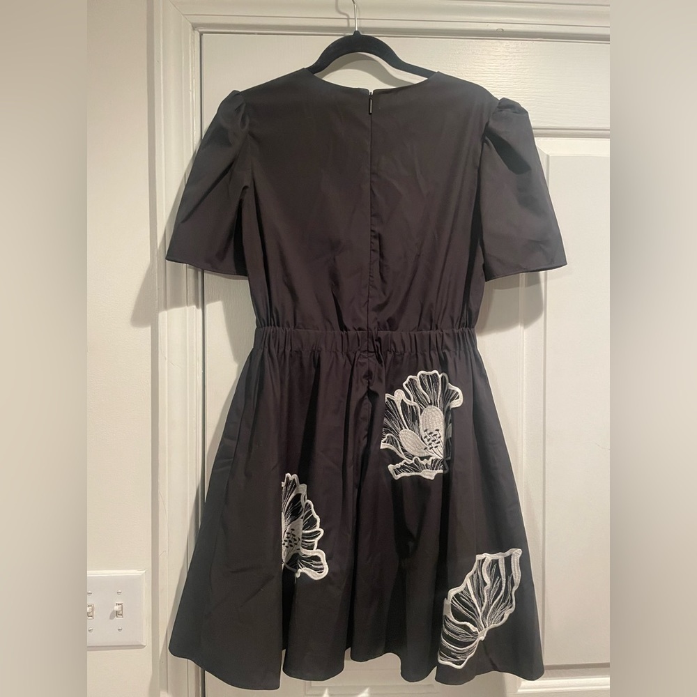 Jason Wu Puff Sleeve Dress with Poppy Embroidery - Picture 7 of 9